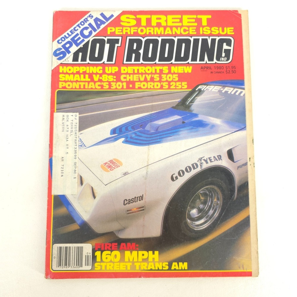 Popular Hot Rodding Magazine April 1980 Race Street Performance Detroit Autorama
